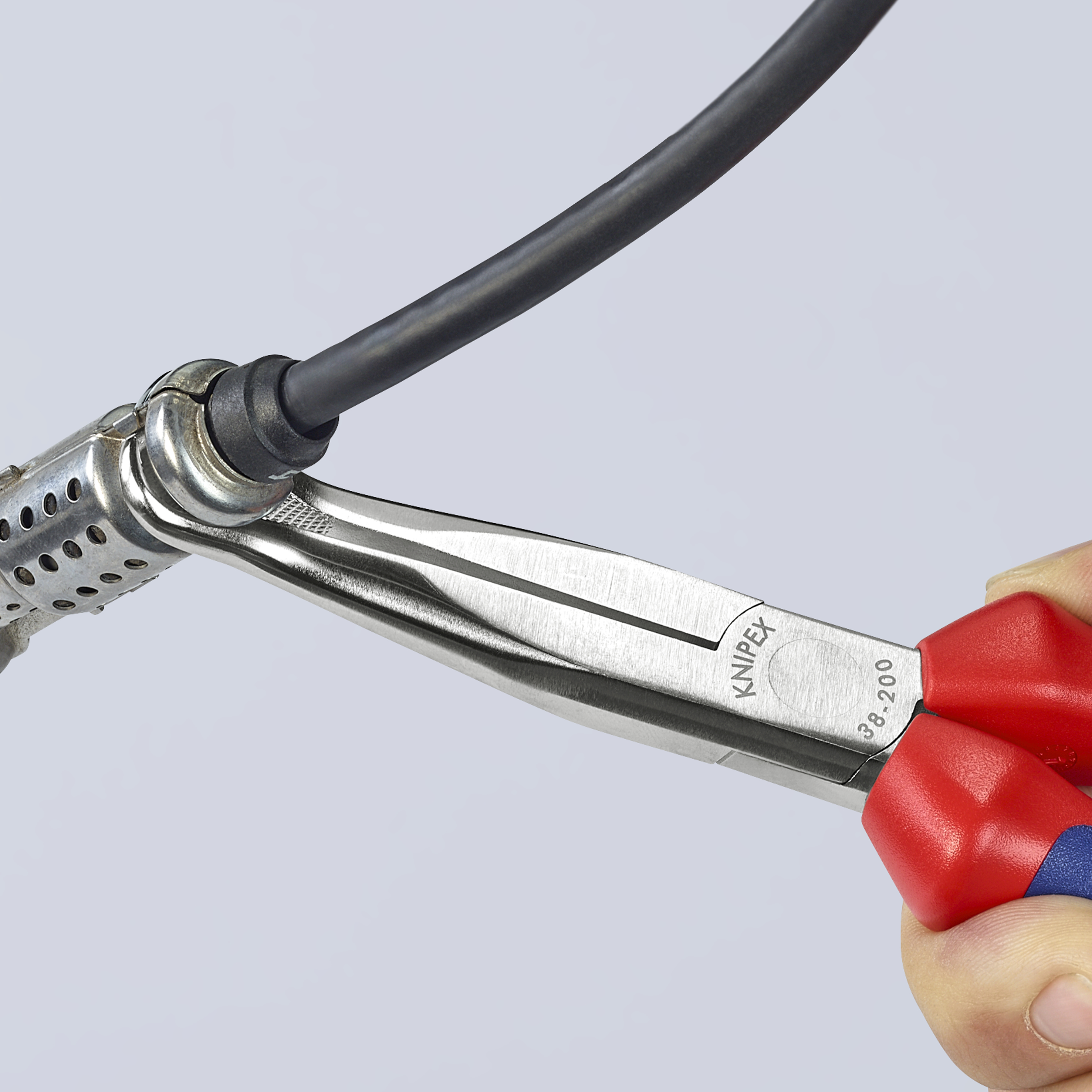 KNIPEX KNIPEX 38 95 200 Mechanikerzange 200 mm verchromt mit Mehrkomponenten-Hüllen KNIPEX KNIPEX 38 95 200 Mechanikerzange 200 mm verchromt mit Mehrkomponenten-Hüllen