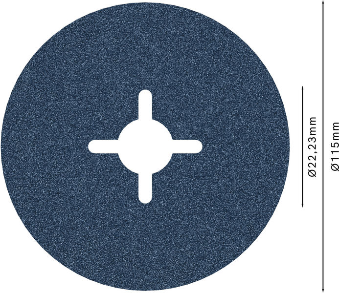 BOSCH PRO R574 Fiberscheibe, 115 mm, G100 BOSCH PRO R574 Fiberscheibe, 115 mm, G100