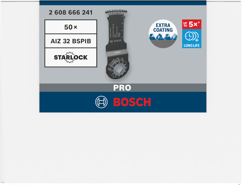 BOSCH PRO AIZ 32 BSPIB Blatt für Multifunktionswerkzeuge, 32 x 50 mm, 50-tlg.
