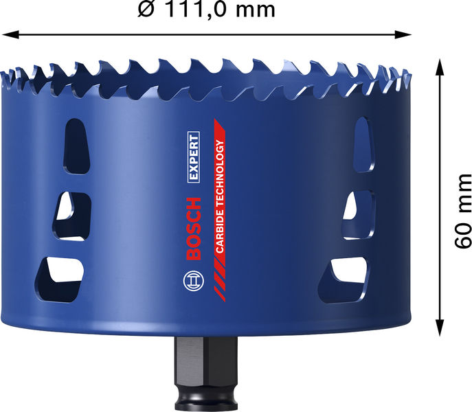 BOSCH EXPERT Multi Material Power Change Plus-Lochsäge, 111 x 60 mm BOSCH EXPERT Multi Material Power Change Plus-Lochsäge, 111 x 60 mm