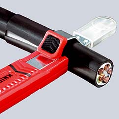 KNIPEX KNIPEX 16 20 165 SB Abmantelungswerkzeug mit Schleppklinge 165 mm schlagfestes Kunststoffgehäuse