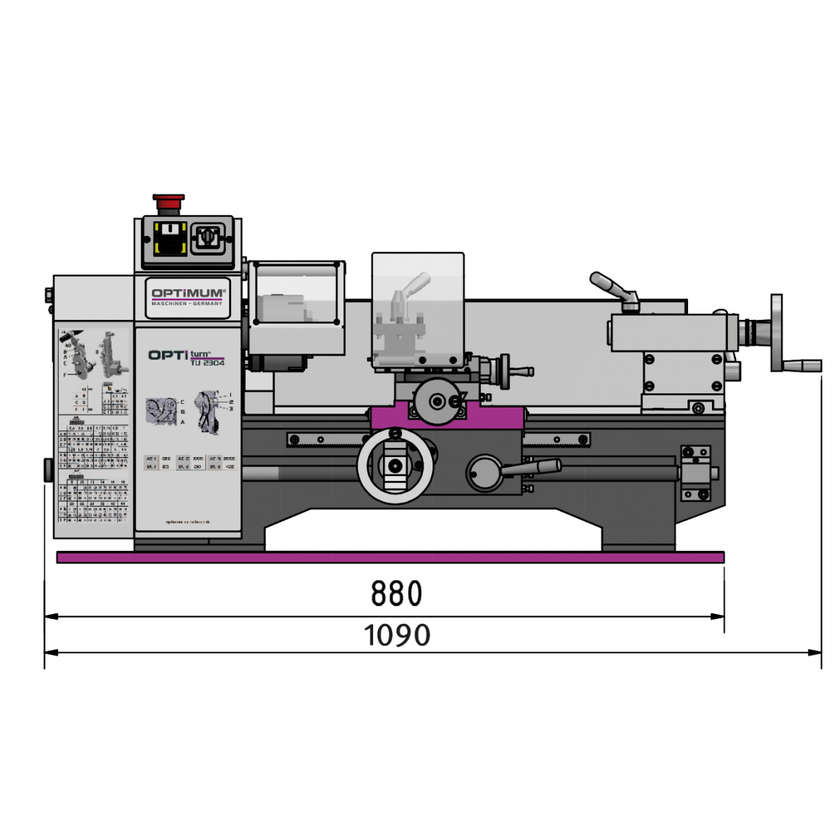 STÜRMER Drehmaschine Optimum OPTIturn TU 2304 STÜRMER Drehmaschine Optimum OPTIturn TU 2304