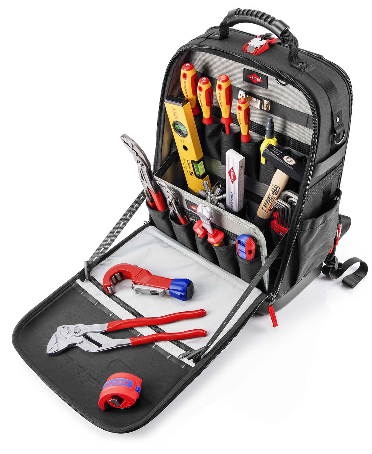 KNIPEX KNIPEX 00 21 50 S Werkzeugrucksack Modular X18 Sanitär 17-teilig 530 mm KNIPEX KNIPEX 00 21 50 S Werkzeugrucksack Modular X18 Sanitär 17-teilig 530 mm