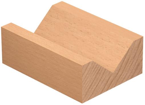 GUHDO HW-V-Nutfräser Z2 S8 D16 90° l=12,7 L=45 GUHDO HW-V-Nutfräser Z2 S8 D16 90° l=12,7 L=45