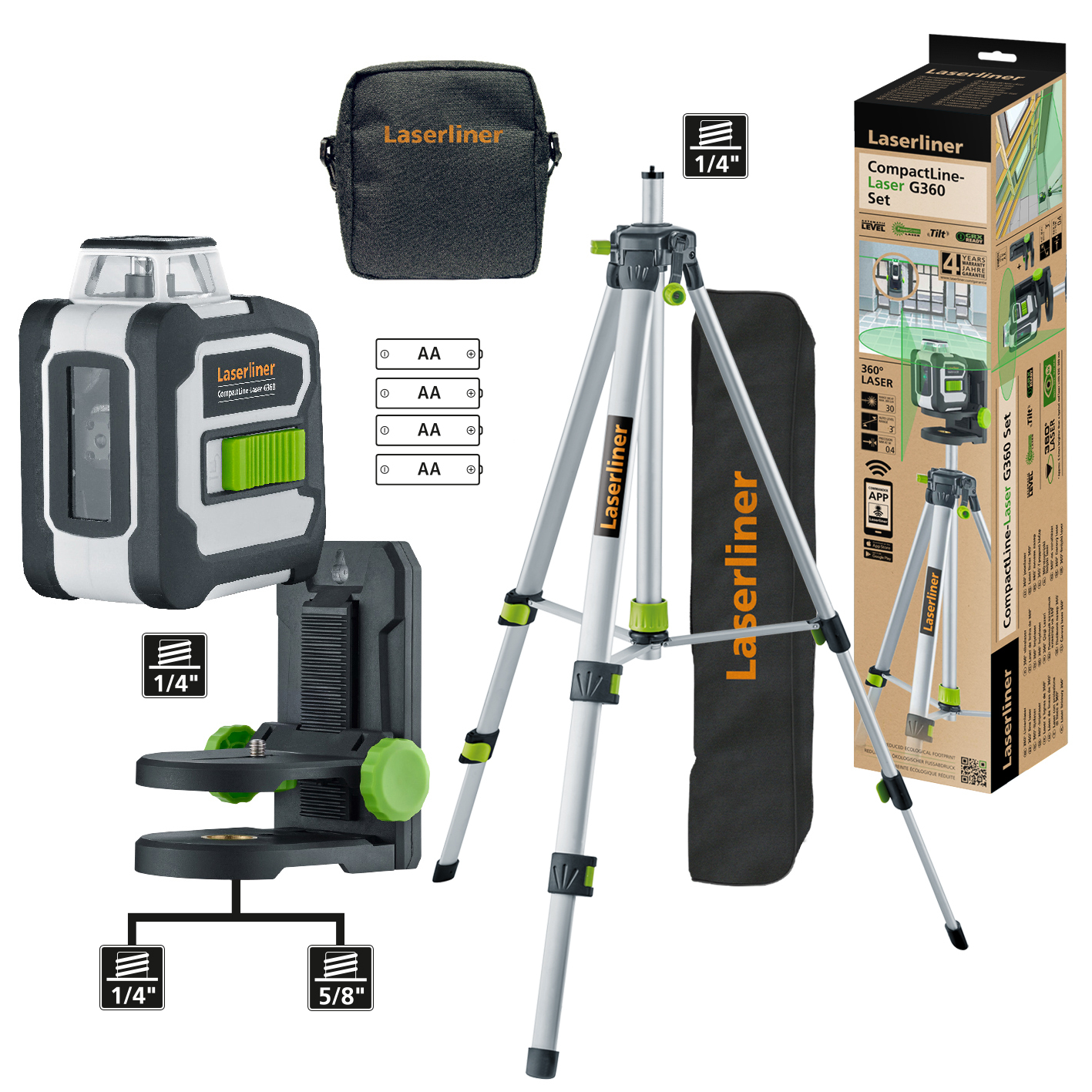LASERLINER CompactLine-Laser G360 Set