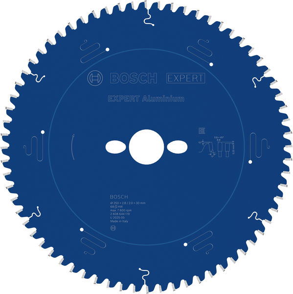 BOSCH EXPERT Aluminium Kreissägeblatt, 250x2,8/2x30 mm, Z68 BOSCH EXPERT Aluminium Kreissägeblatt, 250x2,8/2x30 mm, Z68