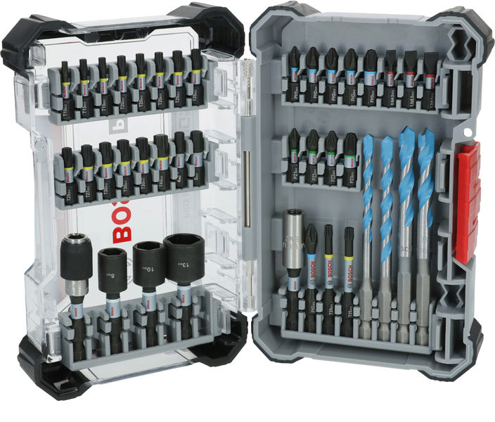 BOSCH PRO Impact Schrauberbits und Multi Construction Bohrer Set, 40-tlg.