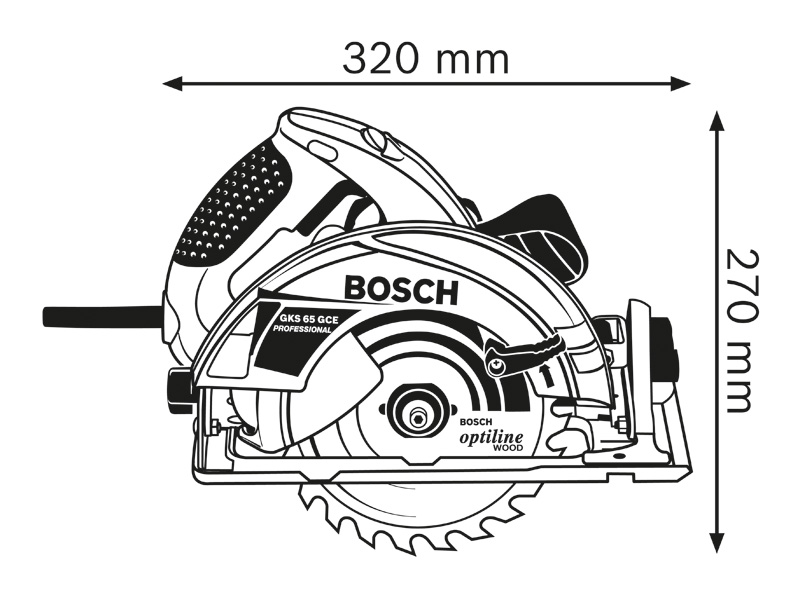 BOSCH Handkreissäge GKS 65 GCE, mit L-BOXX BOSCH Handkreissäge GKS 65 GCE, mit L-BOXX