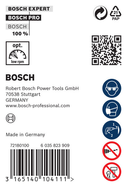 BOSCH PRO Wood HSS Installationsbohrer, 26 x 100 x 600 mm, SDS plus