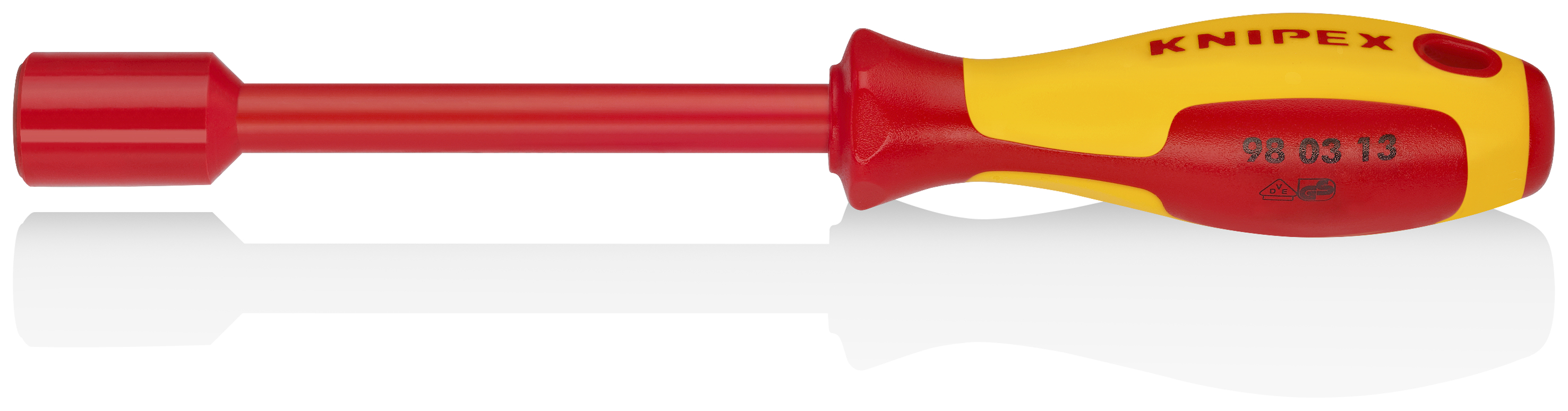 KNIPEX KNIPEX 98 03 13 Steckschlüssel mit Schraubendreher-Griff 237 mm brüniert isoliert mit Mehrkomponenten-Hüllen, VDE-geprüft KNIPEX KNIPEX 98 03 13 Steckschlüssel mit Schraubendreher-Griff 237 mm brüniert isoliert mit Mehrkomponenten-Hüllen, VDE-geprüft