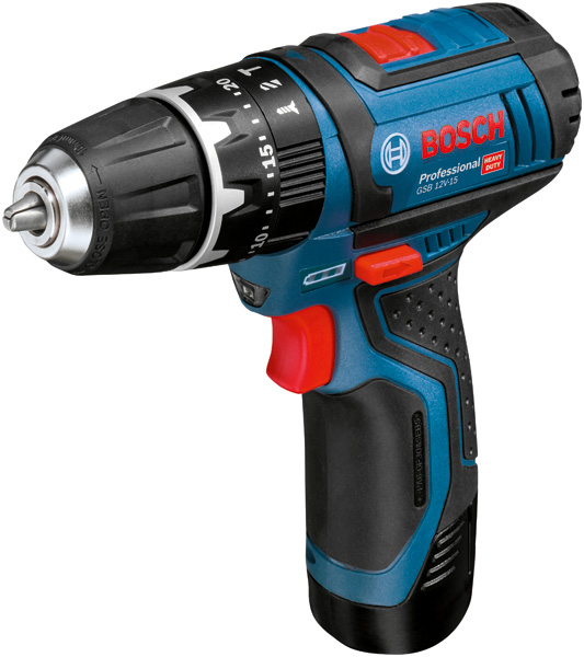 BOSCH Professional 12V System Akku-Schlagbohrschrauber GSB 12V-15 BOSCH Professional 12V System Akku-Schlagbohrschrauber GSB 12V-15