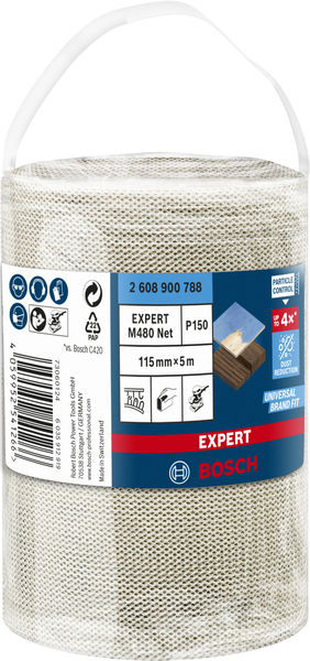 BOSCH EXPERT M480 Schleifnetzrolle, 115x5000mm, K150