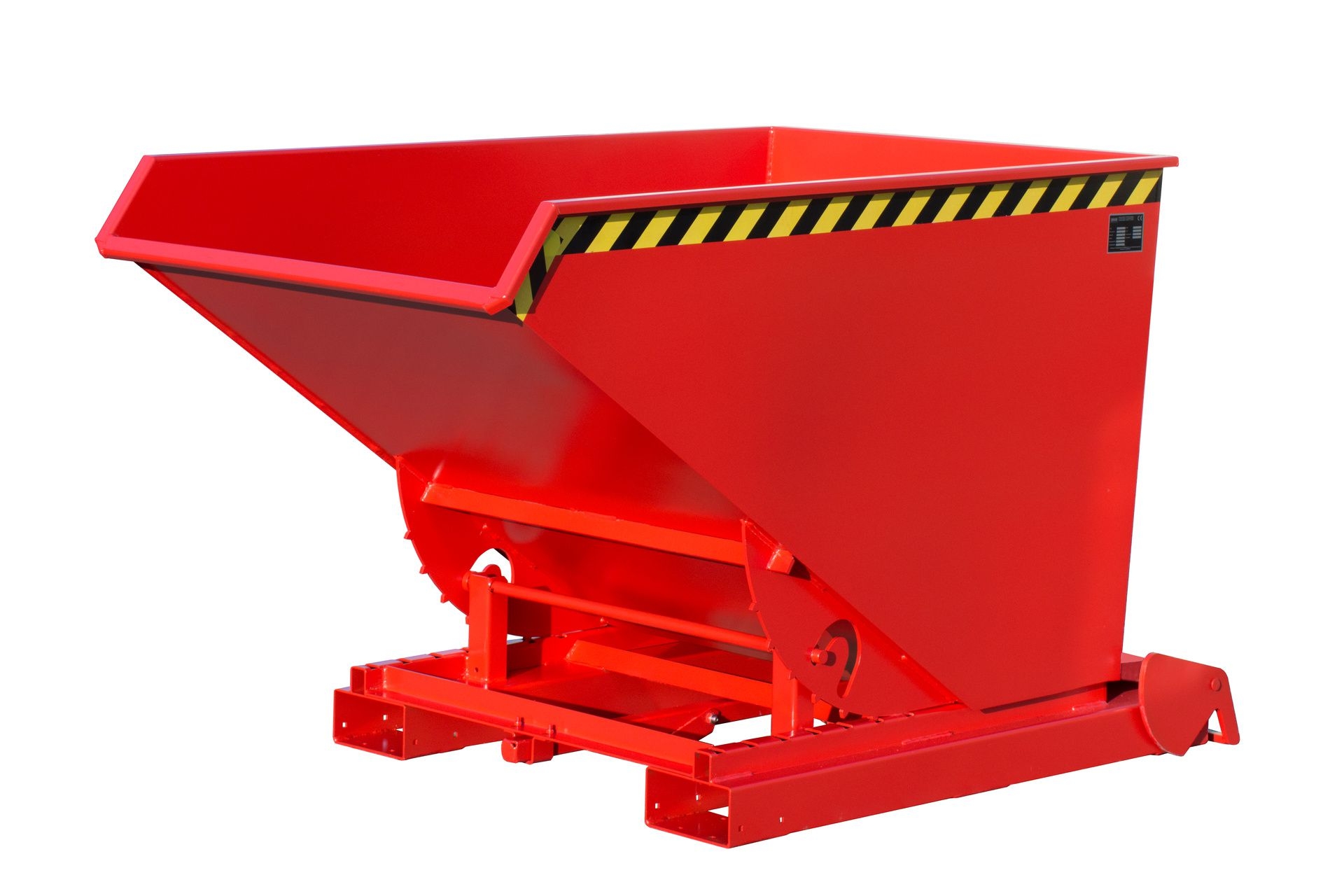 BAUER Kippbehälter 4A 1200, lackiert, RAL 3000 Feuerrot BAUER Kippbehälter 4A 1200, lackiert, RAL 3000 Feuerrot
