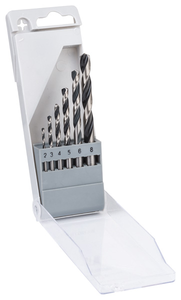 BOSCH HSS-Spiralbohrer-Set PointTeQ, 6-tlg., 2-8 mm