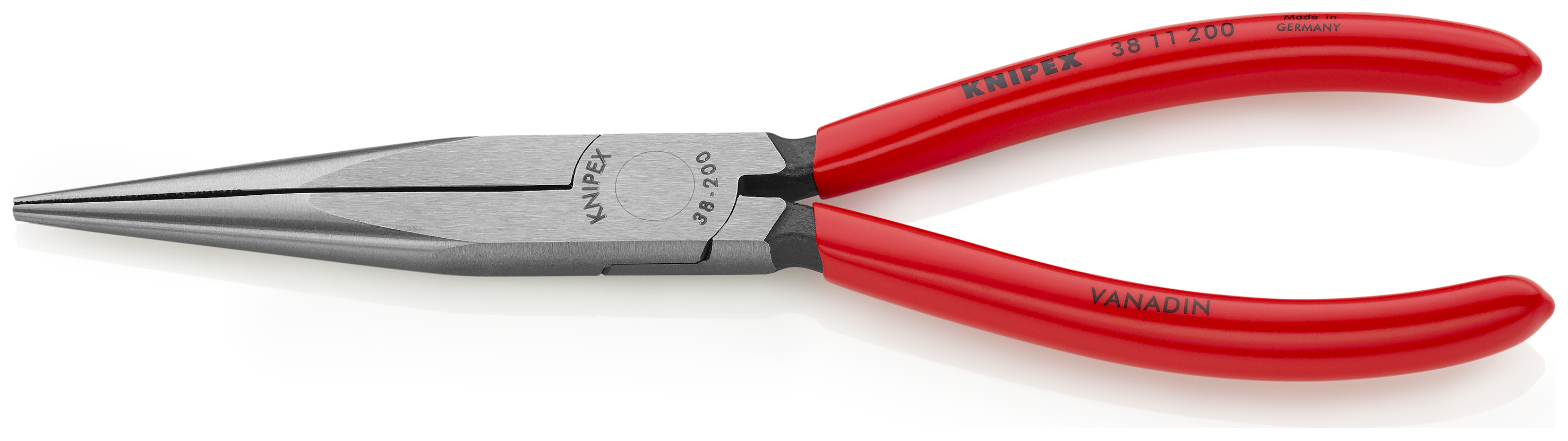KNIPEX KNIPEX 38 11 200 Mechanikerzange 200 mm schwarz atramentiert mit Kunststoff überzogen poliert