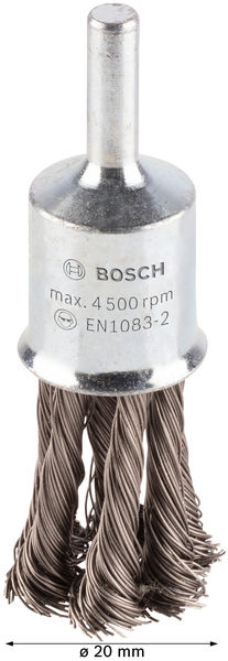 BOSCH PRO Stainless Steel heavy Pinselbürste, gerader Schaft, 19 x 0,35 mm BOSCH PRO Stainless Steel heavy Pinselbürste, gerader Schaft, 19 x 0,35 mm