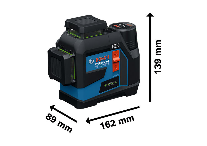 BOSCH Linienlaser GLL 12V-100-33 CG, 1 x Akku GBA 12V 2.0Ah in L-BOXX BOSCH Linienlaser GLL 12V-100-33 CG, 1 x Akku GBA 12V 2.0Ah in L-BOXX