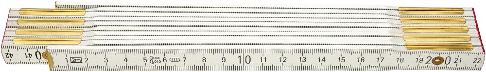 Holz-Gliedermaßstab Buche 2mx16mm Holz-Gliedermaßstab Buche 2mx16mm