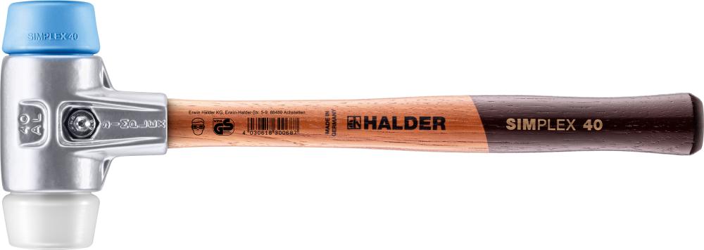 HALDER Simplex-Schonhammer TPE-soft/Superplastik, Ø40mm