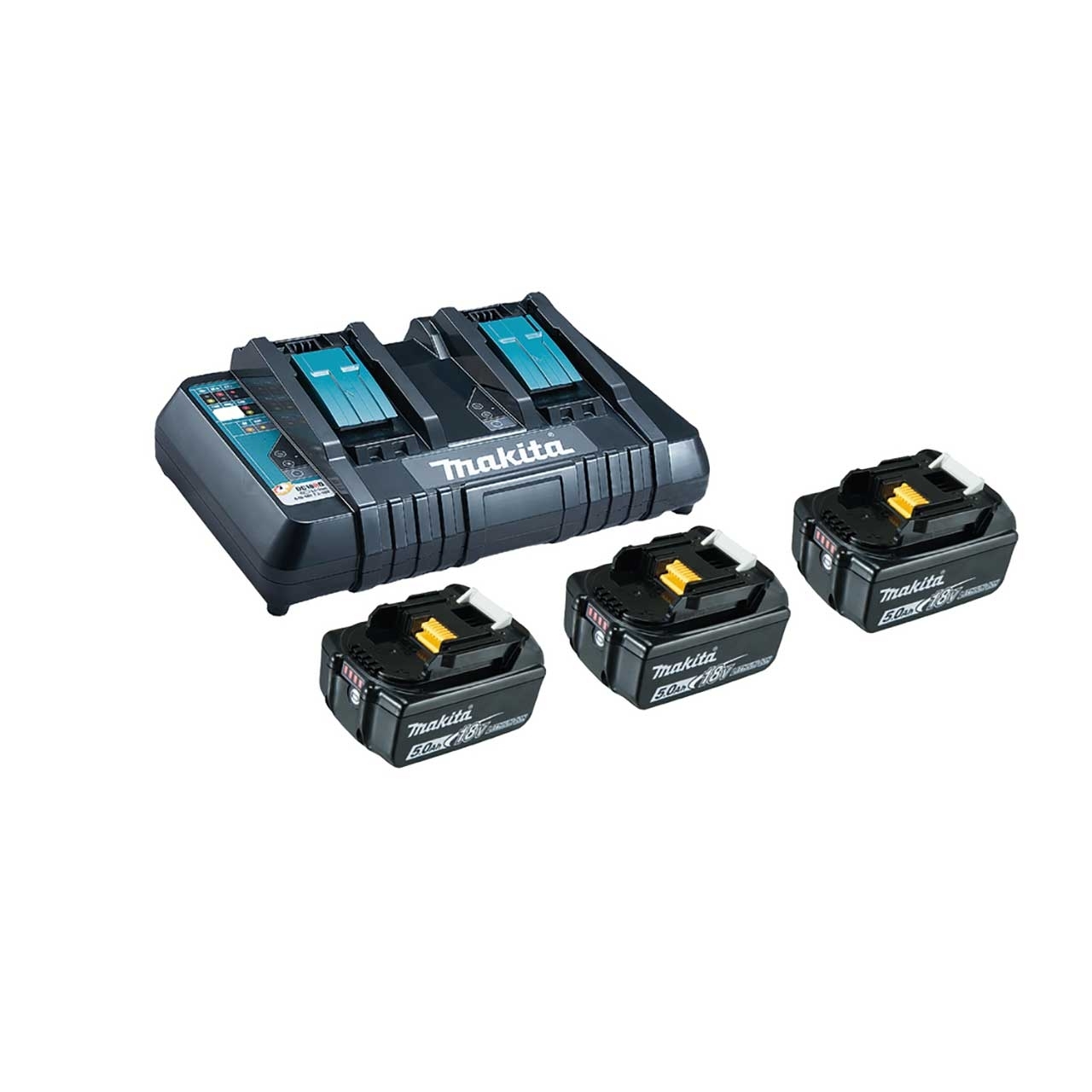 MAKITA Power Source-Kit 18V 3xBL1850B / 1x DC18RD MAKITA Power Source-Kit 18V 3xBL1850B / 1x DC18RD
