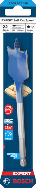 BOSCH EXPERT Self Cut Speed Flachfräsbohrer, 22 x 152 mm BOSCH EXPERT Self Cut Speed Flachfräsbohrer, 22 x 152 mm