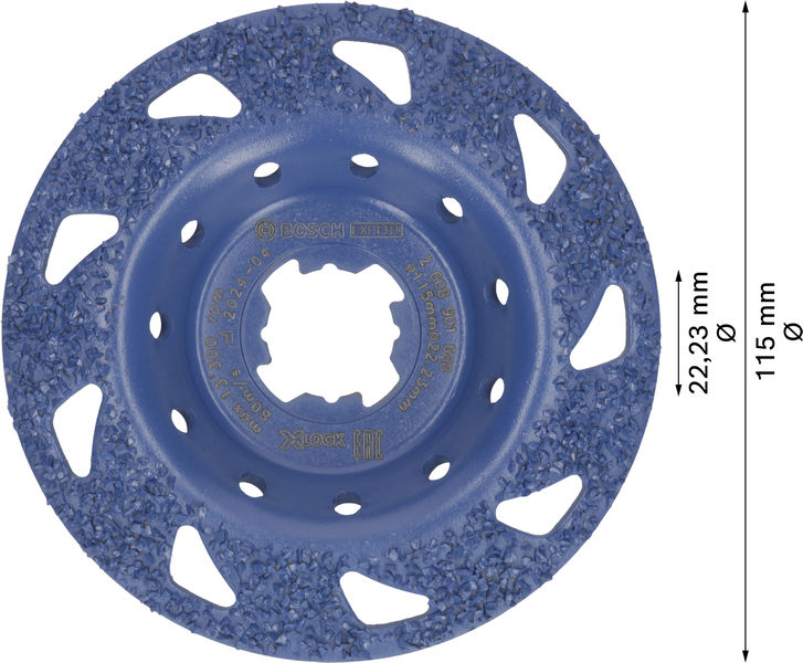 BOSCH EXPERT Multi Material Carbide-Topfscheibe med., schräg, X-LOCK, 115 mm, 22,23 mm BOSCH EXPERT Multi Material Carbide-Topfscheibe med., schräg, X-LOCK, 115 mm, 22,23 mm