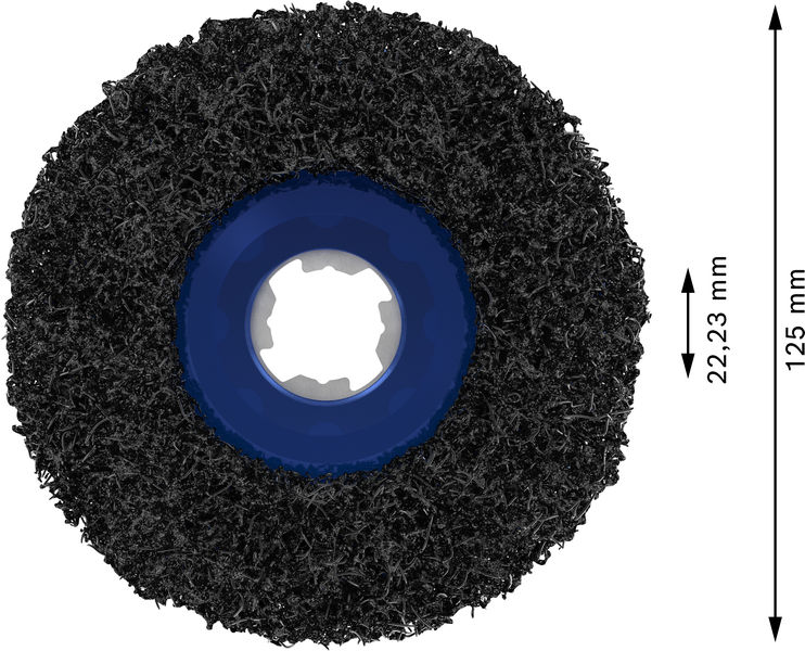 BOSCH PRO N377 Reinigungsscheibe, 125 mm, 22.23 mm, X-Lock