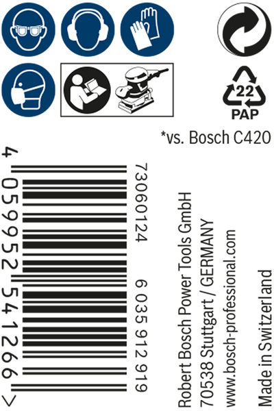 BOSCH EXPERT M480 Schleifnetzrolle, 115x5000mm, K150