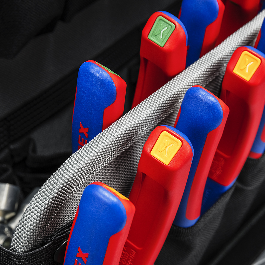 KNIPEX KNIPEX 00 61 10 CR ColorCode Clips rot (10 Stück) 21 mm