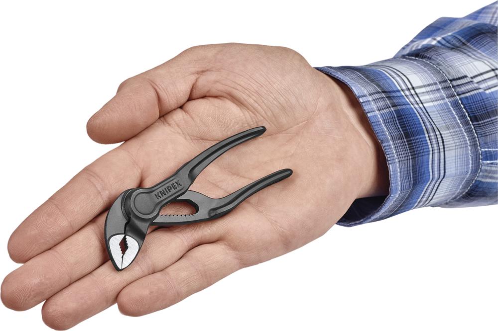 KNIPEX Cobra XS Rohr- und Wasserpumpenzange grau atramentiert 100 mm