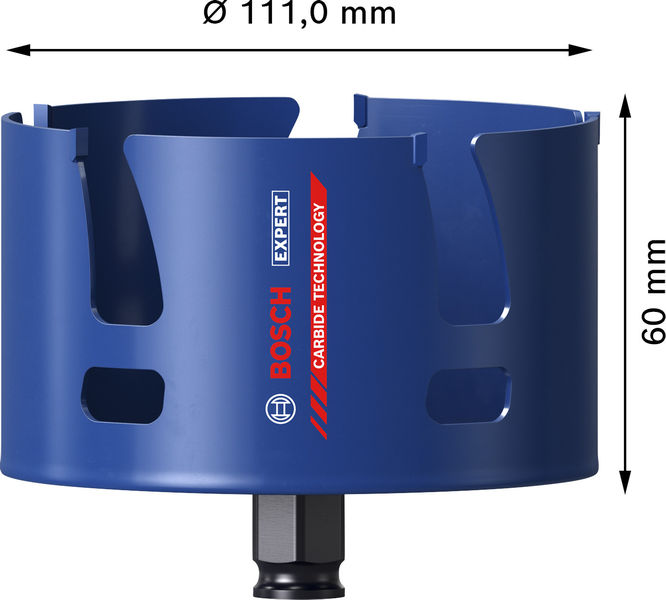 BOSCH EXPERT Construction Material Power Change Plus Lochsäge, 111 x 60 mm BOSCH EXPERT Construction Material Power Change Plus Lochsäge, 111 x 60 mm