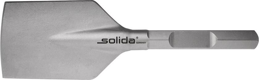 SOLIDA Spaten 400 x 125 mm sechskant 28 mm SOLIDA Spaten 400 x 125 mm sechskant 28 mm