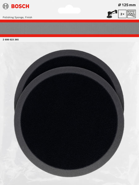 BOSCH Polierschwamm, 125 mm, Finish, 2 Stk BOSCH Polierschwamm, 125 mm, Finish, 2 Stk