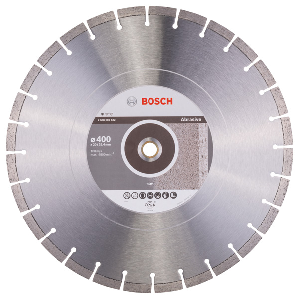 BOSCH Diamanttrennscheibe Standard for Abrasive, 400 x 20,00/25,40 x 3,2 x 10 mm BOSCH Diamanttrennscheibe Standard for Abrasive, 400 x 20,00/25,40 x 3,2 x 10 mm