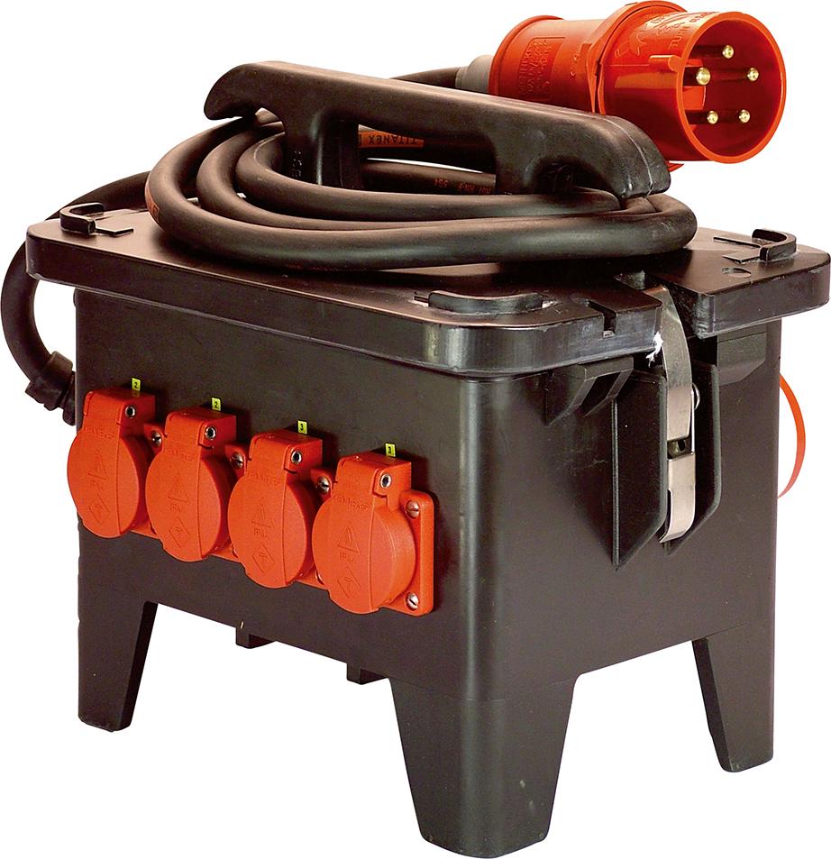 AS SCHWABE TECHNIKPRODUKTE Baustellen-StromverteilerM2 400V aus Vollgummi AS SCHWABE TECHNIKPRODUKTE Baustellen-StromverteilerM2 400V aus Vollgummi