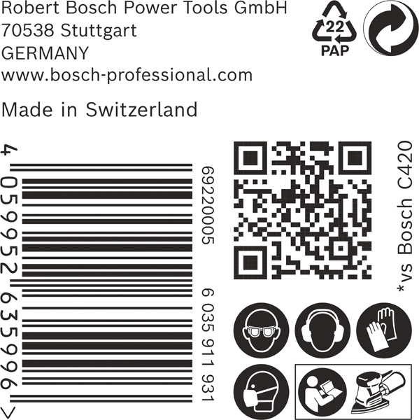 BOSCH EXPERT C470 Schleifblatt, 102x62/93mm, K120, 11 Löcher, 50-tlg. BOSCH EXPERT C470 Schleifblatt, 102x62/93mm, K120, 11 Löcher, 50-tlg.
