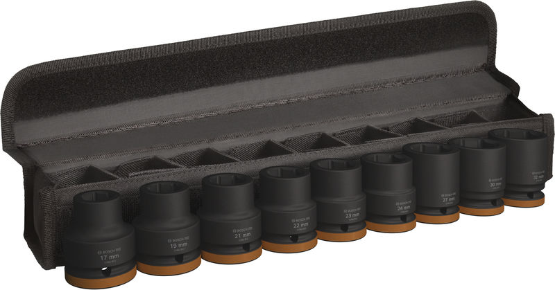 BOSCH PRO Impact Steckschlüsselsatz Set, 3/4", Standard, 9-tlg. BOSCH PRO Impact Steckschlüsselsatz Set, 3/4", Standard, 9-tlg.