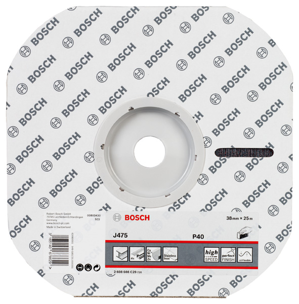 BOSCH Schleifrolle J475 Best for Metal, Gewebeschleifrolle, 38 mm x 25 m, 40 BOSCH Schleifrolle J475 Best for Metal, Gewebeschleifrolle, 38 mm x 25 m, 40