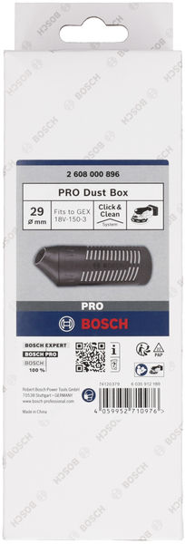 BOSCH PRO Staubbox für Exzenterschleifer GEX 18V-150-3