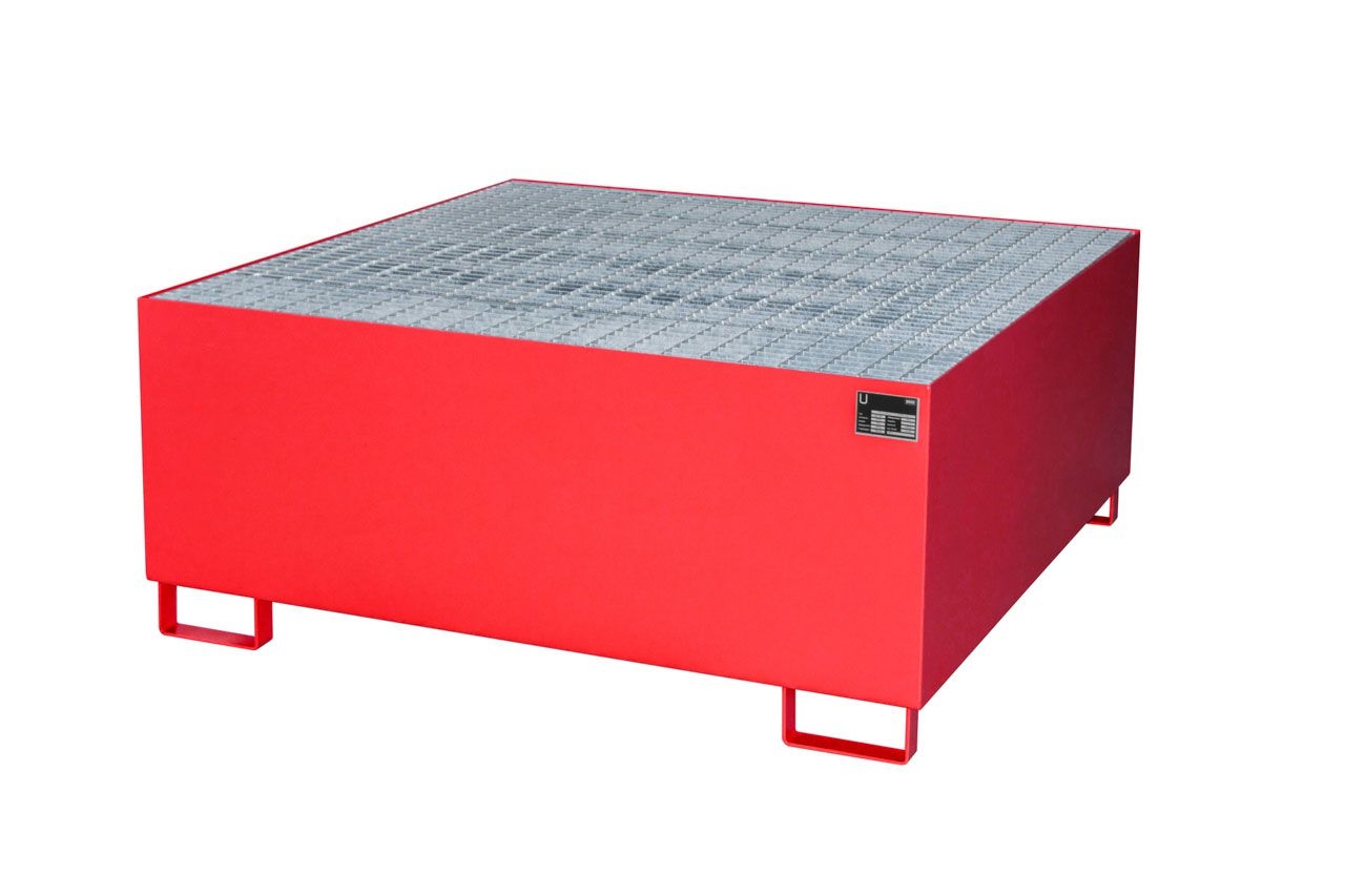 BAUER Auffangwanne AW 1000, lackiert, Feuerrot