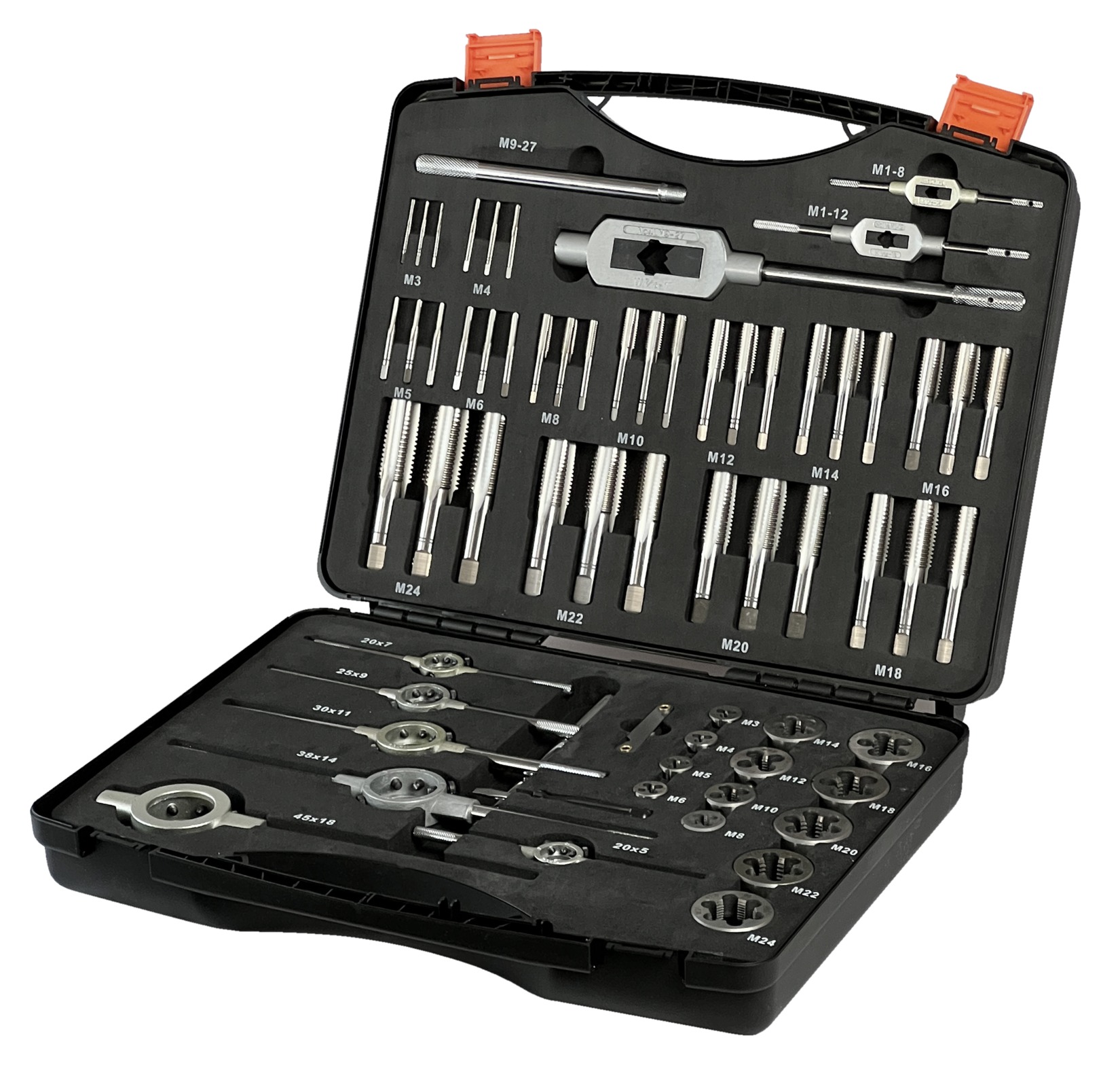 PROJAHN Gewinde Schneidzeug Satz HSS-G 63tlg M3-M24