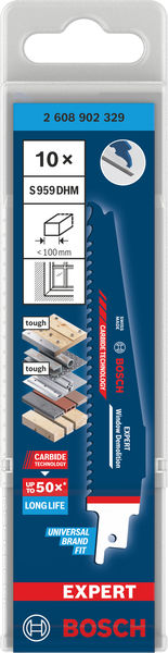 BOSCH EXPERT Window Demolition S959DHM Säbelsägeblatt, 10-tlg. BOSCH EXPERT Window Demolition S959DHM Säbelsägeblatt, 10-tlg.