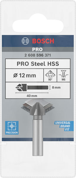 BOSCH PRO Steel HSS Kegelsenker, 12 x 40 mm, M6