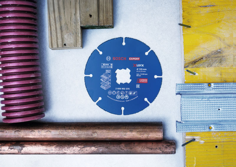 BOSCH EXPERT Multi Material Carbide-Trennscheibe, 125 x 22,23 mm, X-Lock, 10-tlg. BOSCH EXPERT Multi Material Carbide-Trennscheibe, 125 x 22,23 mm, X-Lock, 10-tlg.