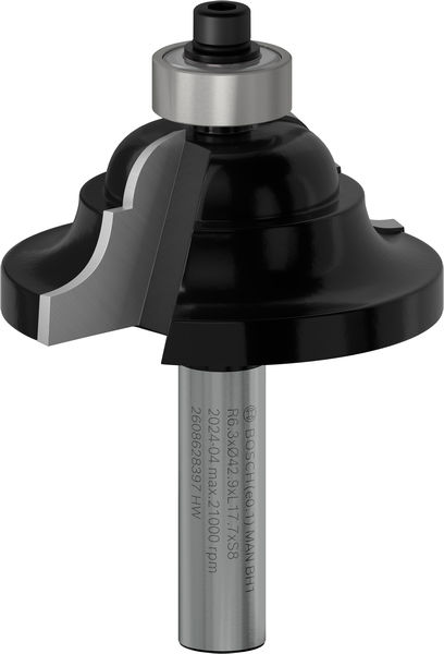 BOSCH PRO Profilnutfräser, R 6,3, Schaft 8 mm BOSCH PRO Profilnutfräser, R 6,3, Schaft 8 mm