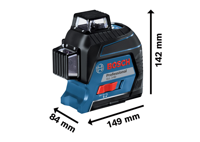 BOSCH Linienlaser GLL 3-80 im Handwerkerkoffer