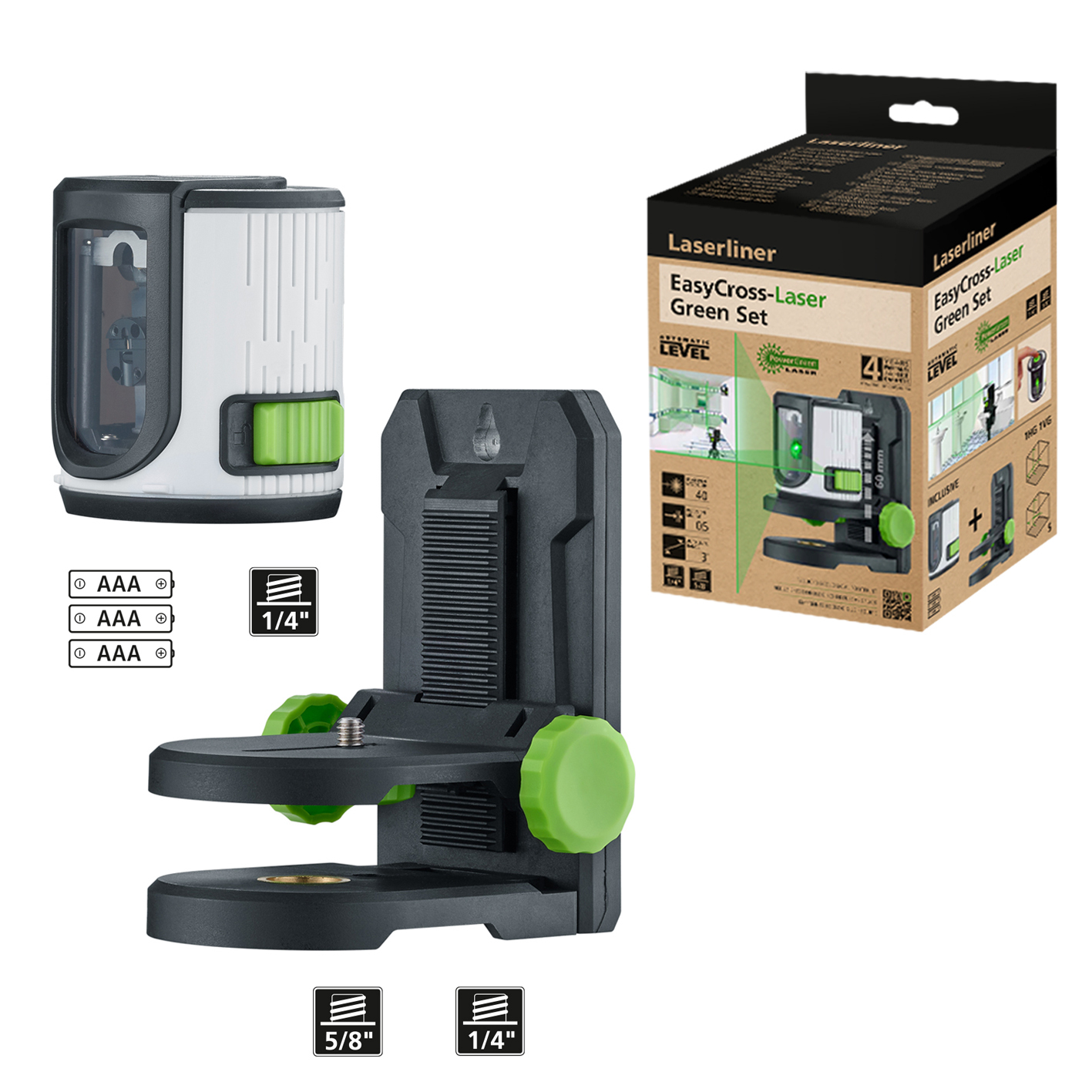 LASERLINER EasyCross-Laser Green Set