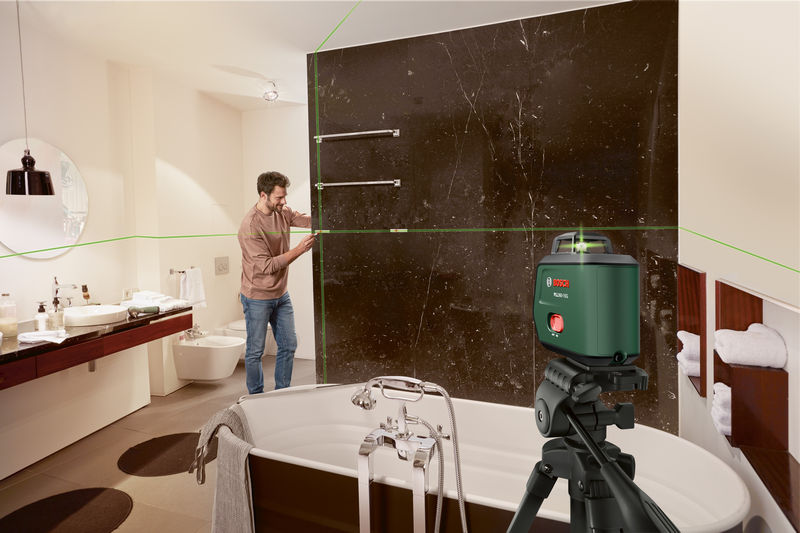 BOSCH Kreuzlinien-Laser PLL360-15G Set, 1 x Akku BA 3.6V 2.0Ah