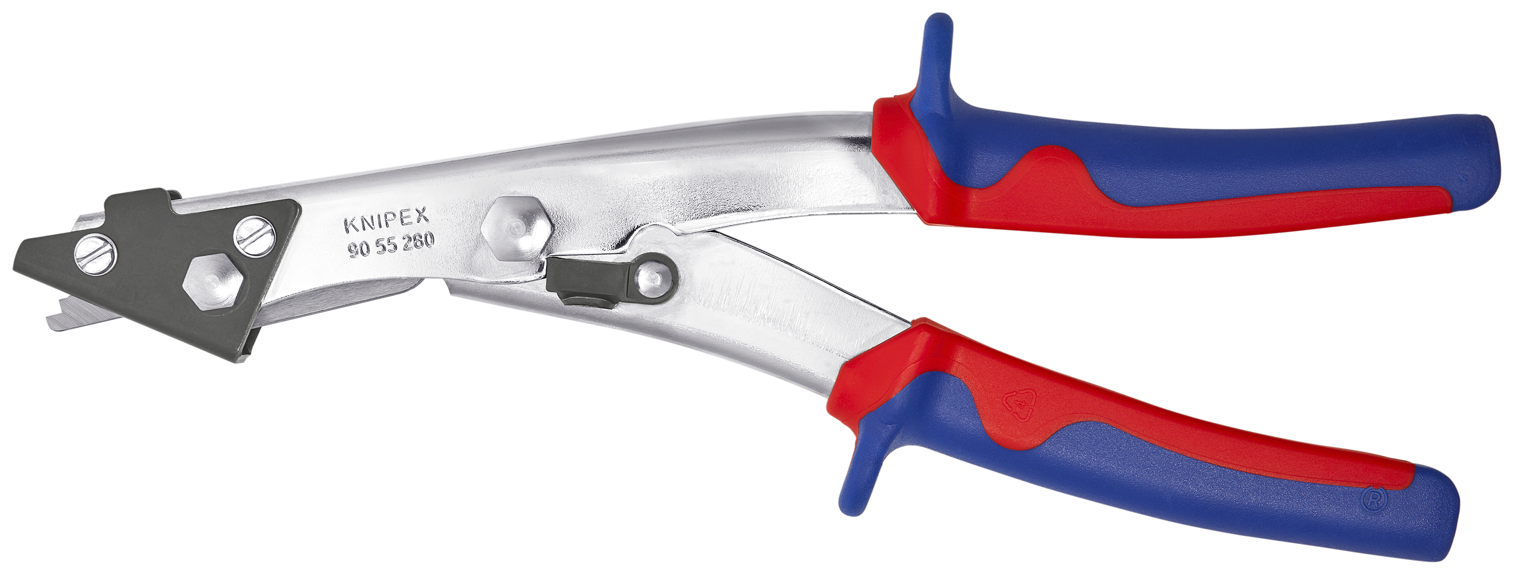 KNIPEX KNIPEX 90 55 280 Blechknabber 280 mm vernickelt mit Mehrkomponenten-Hüllen