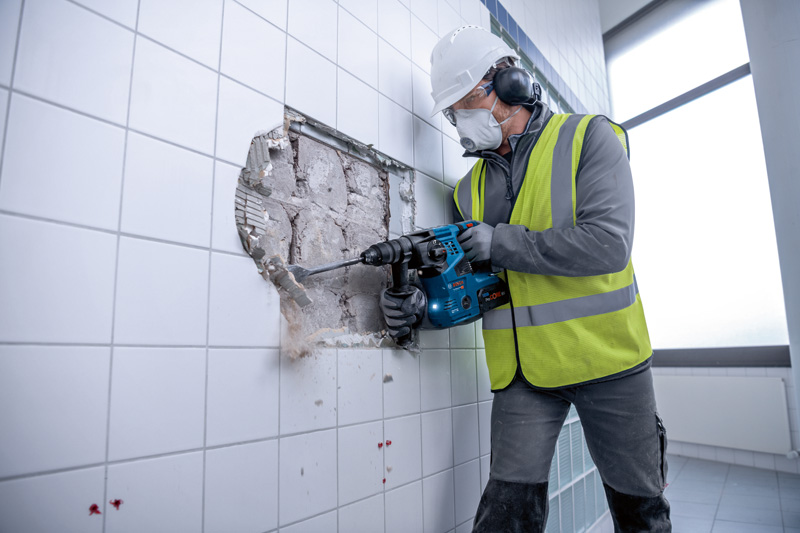 BOSCH Akku-Bohrhammer mit SDS plus GBH 18V-28 CF, L-BOXX 238, L-BOXX-Einlage